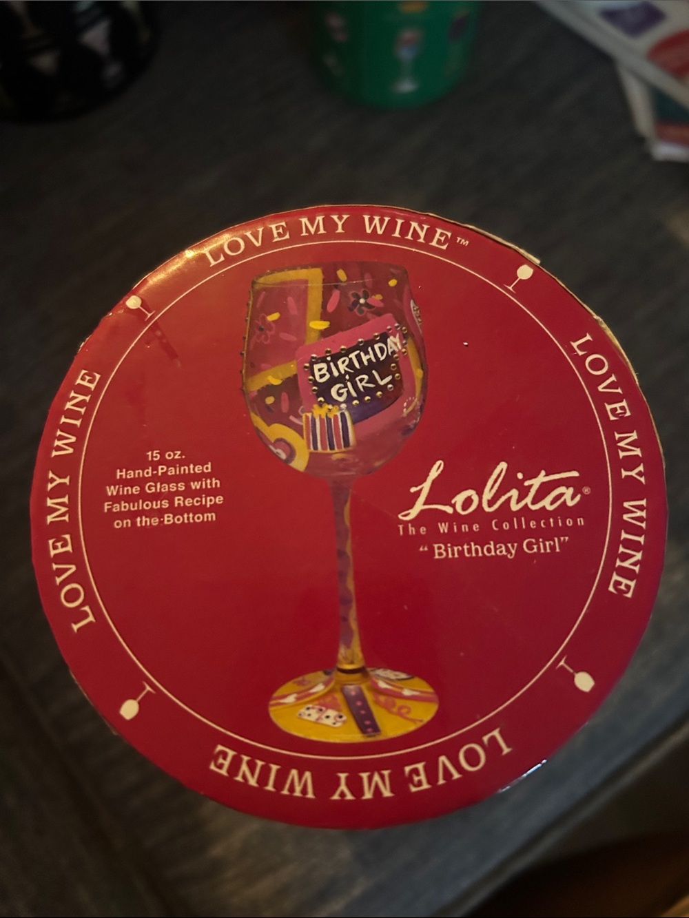 Lolita 'Birthday Girl' Hand-Painted The Wine Collection